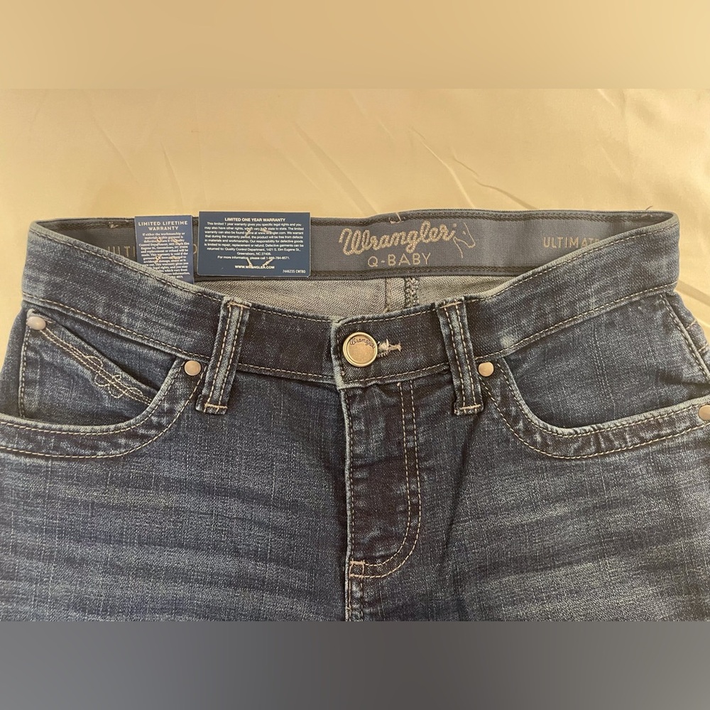 Wrangler Q-Baby Riding Jeans Size 28/5 x 32 - Picture 3 of 15